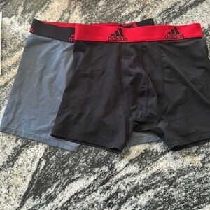 Boys size Medium aero ready adidas boxer briefs underwear 14/16 nwot  black grey